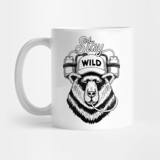 Bear stay wild lines Mug